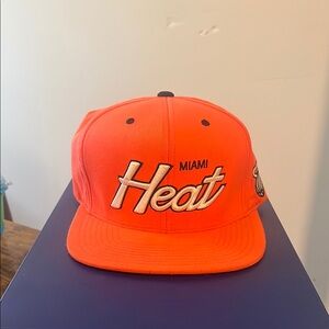 Miami Heat Orange Snapback Hat